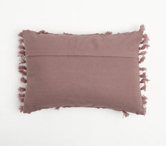 Dusty Pink Tasseled Pillow Cover